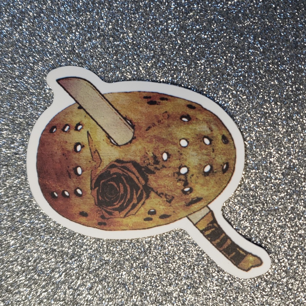 10/$10 HORROR MOVIE waterproof sticker Friday the 13th mask